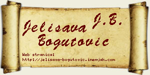 Jelisava Bogutović vizit kartica